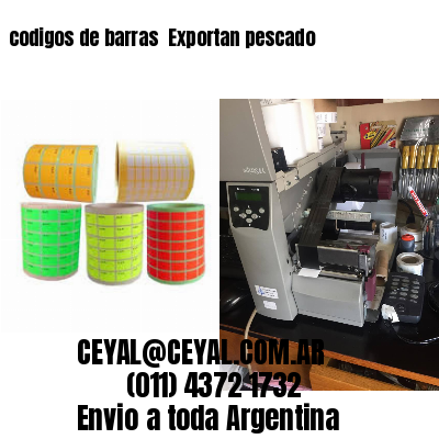 codigos de barras 	Exportan pescado