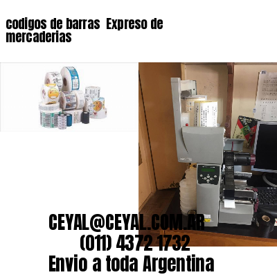 codigos de barras 	Expreso de mercaderias