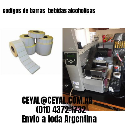codigos de barras 	bebidas alcoholicas