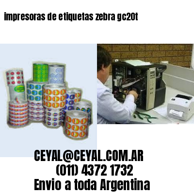impresoras de etiquetas zebra gc20t