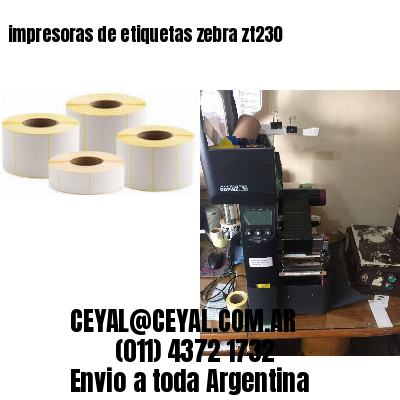 impresoras de etiquetas zebra zt230