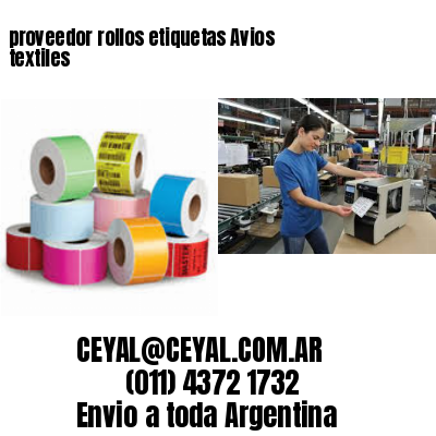 proveedor rollos etiquetas Avios textiles