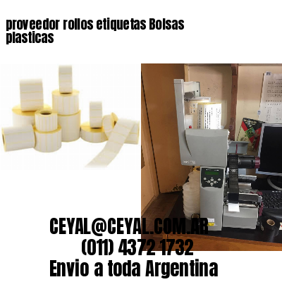 proveedor rollos etiquetas Bolsas plasticas