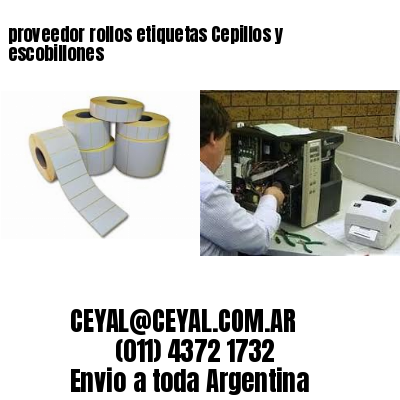 proveedor rollos etiquetas Cepillos y escobillones