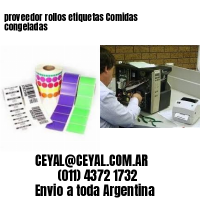 proveedor rollos etiquetas Comidas congeladas