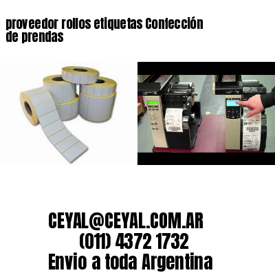 proveedor rollos etiquetas Confección de prendas