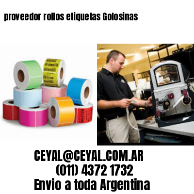 proveedor rollos etiquetas Golosinas