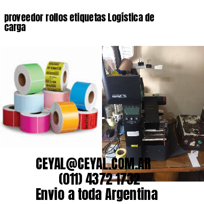 proveedor rollos etiquetas Logística de carga