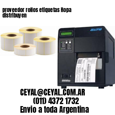 proveedor rollos etiquetas Ropa distribuyen