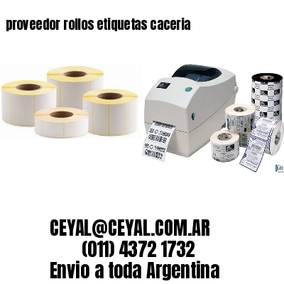 proveedor rollos etiquetas caceria