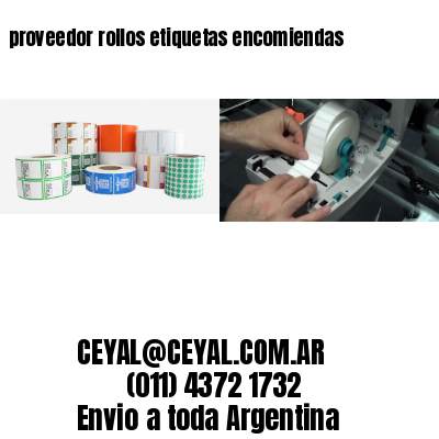 proveedor rollos etiquetas encomiendas