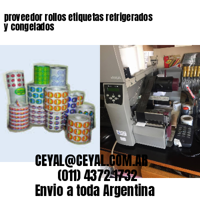 proveedor rollos etiquetas refrigerados y congelados