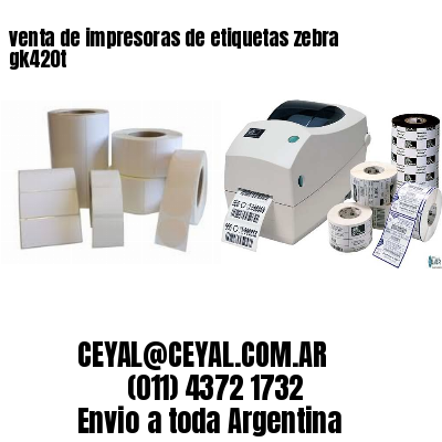 venta de impresoras de etiquetas zebra gk420t