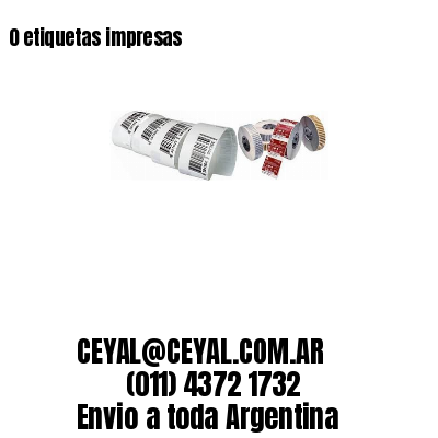 0 etiquetas impresas