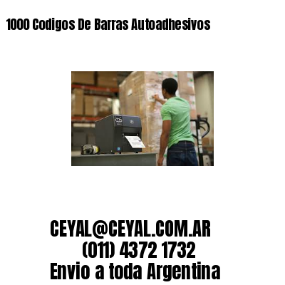 1000 Codigos De Barras Autoadhesivos