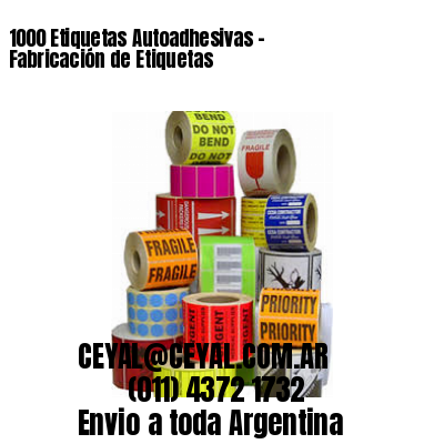 1000 Etiquetas Autoadhesivas – Fabricación de Etiquetas