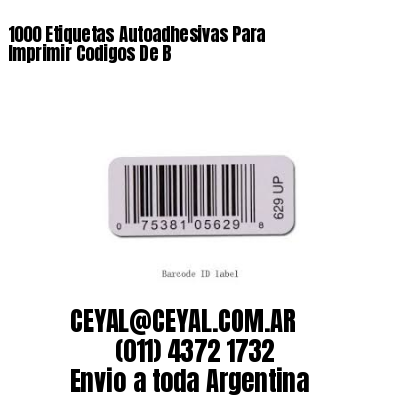 1000 Etiquetas Autoadhesivas Para Imprimir Codigos De B
