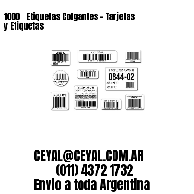 1000 ‎ Etiquetas Colgantes – Tarjetas y Etiquetas