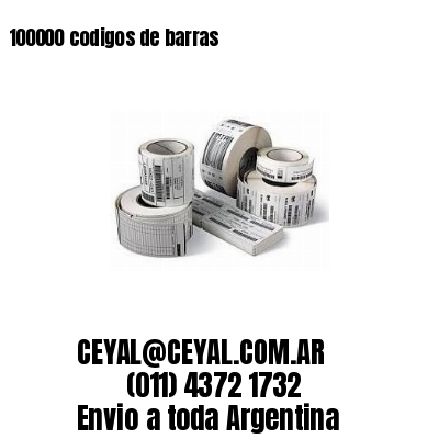100000 codigos de barras
