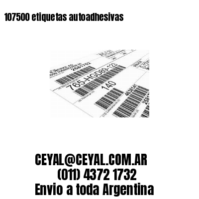 107500 etiquetas autoadhesivas