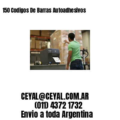 150 Codigos De Barras Autoadhesivos
