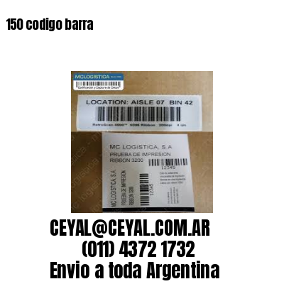 150 codigo barra