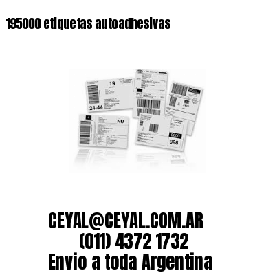 195000 etiquetas autoadhesivas