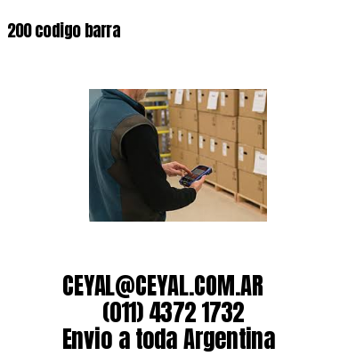 200 codigo barra