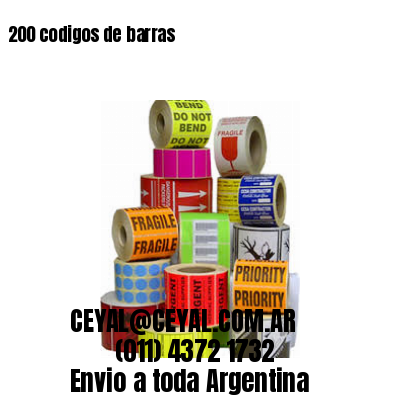 200 codigos de barras