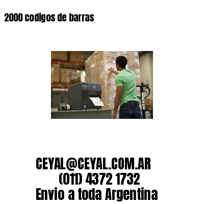 2000 codigos de barras