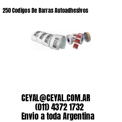 250 Codigos De Barras Autoadhesivos