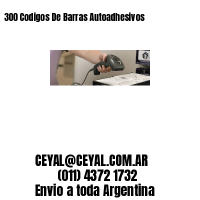 300 Codigos De Barras Autoadhesivos