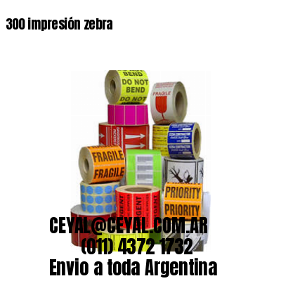 300 impresión zebra