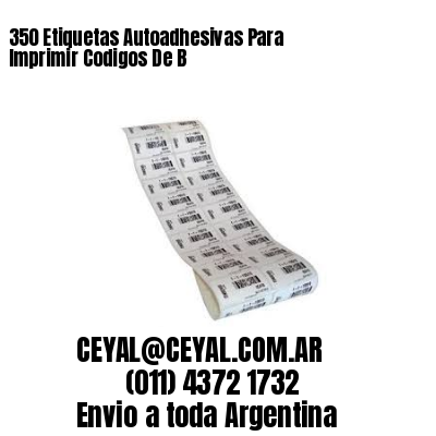 350 Etiquetas Autoadhesivas Para Imprimir Codigos De B