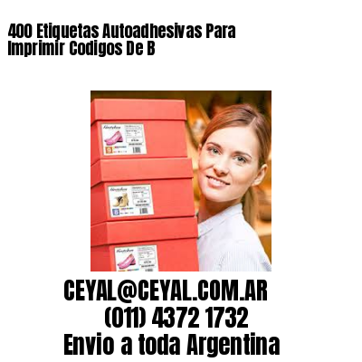400 Etiquetas Autoadhesivas Para Imprimir Codigos De B
