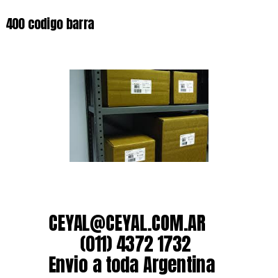 400 codigo barra