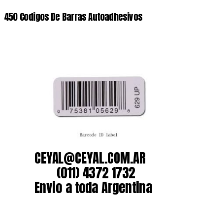 450 Codigos De Barras Autoadhesivos