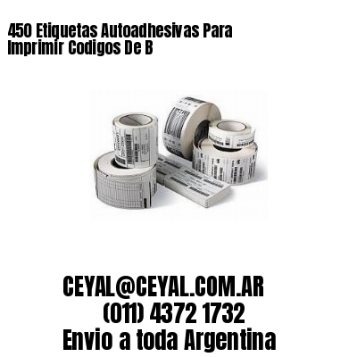450 Etiquetas Autoadhesivas Para Imprimir Codigos De B