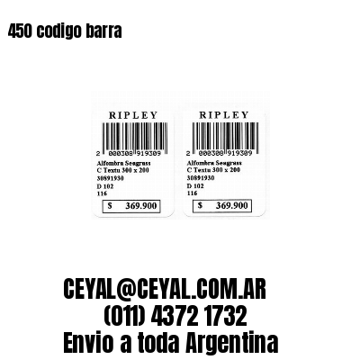450 codigo barra