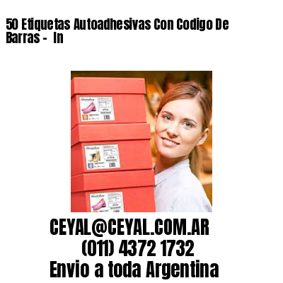 50 Etiquetas Autoadhesivas Con Codigo De Barras –  In