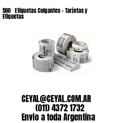 500 ‎ Etiquetas Colgantes – Tarjetas y Etiquetas