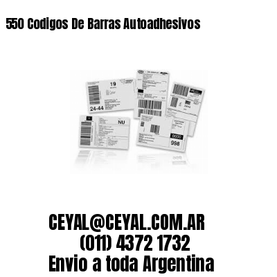 550 Codigos De Barras Autoadhesivos