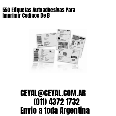 550 Etiquetas Autoadhesivas Para Imprimir Codigos De B