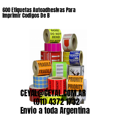 600 Etiquetas Autoadhesivas Para Imprimir Codigos De B