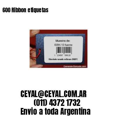 600 Ribbon etiquetas