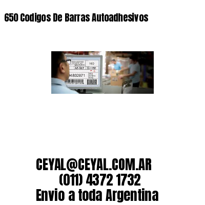 650 Codigos De Barras Autoadhesivos