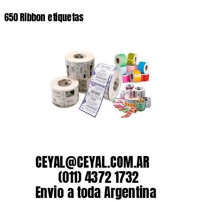 650 Ribbon etiquetas