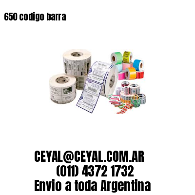 650 codigo barra