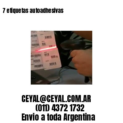 7 etiquetas autoadhesivas