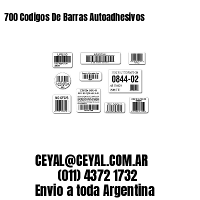 700 Codigos De Barras Autoadhesivos